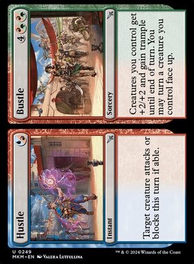 牌客窝  万智牌  熙熙 // 攘攘  Hustle // Bustle 银 多 闪