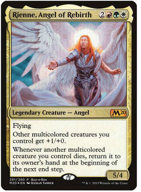 牌客窝 万智牌重生天使蕊恩 Rienne, Angel of Rebirth 秘稀 多色