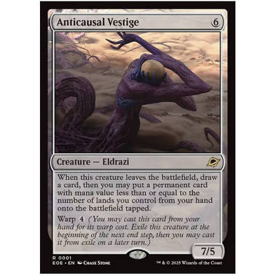 牌客窝 万智牌 反因果残肢 Anticausal Vestige 金 无色