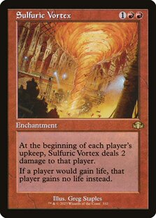 牌客窝 万智牌 硫磺旋风 Sulfuric Vortex  金 红