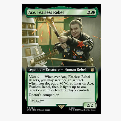 牌客窝 万智牌 无畏反抗者爱丝 Ace, Fearless Rebel  金 绿