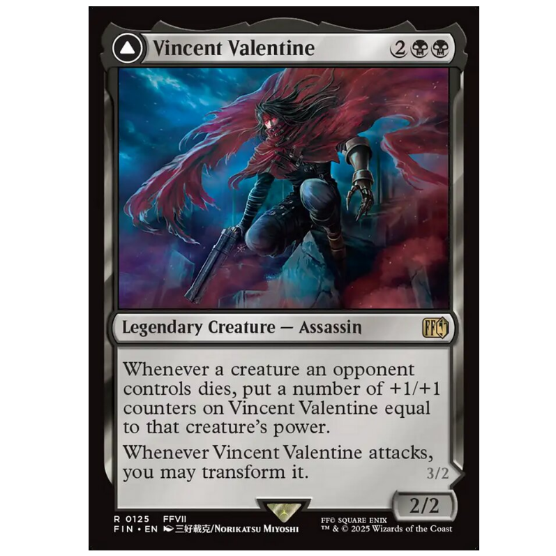 牌客窝 万智牌 文森特·瓦伦丁 Vincent Valentine 金 黑