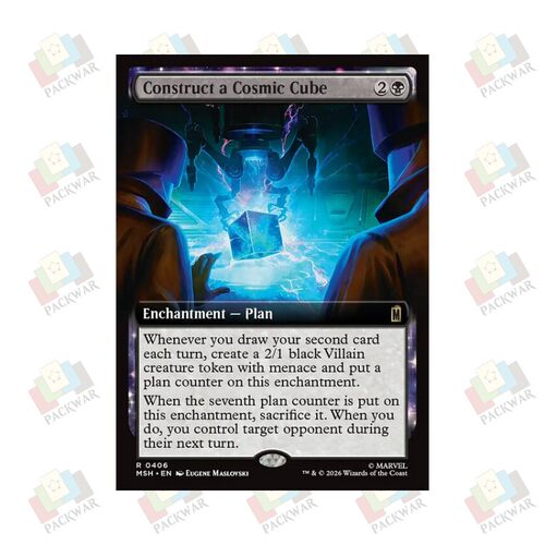 牌客窝 万智牌 组装宇宙魔方 Construct a Cosmic Cube 金 黑 闪