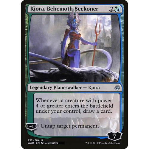 牌客窝 万智牌 巨怪唤师奇奥拉 Kiora, Behemoth Beckoner 银多色