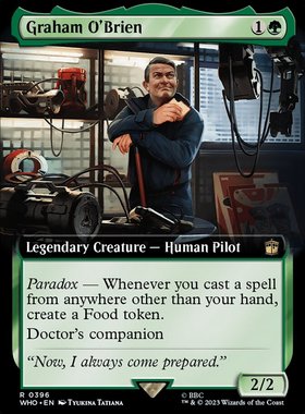 君的牌窝万智牌 神秘博士WHO  Graham O'Brien  金 绿