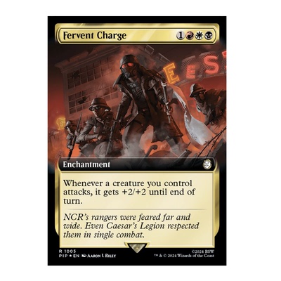 牌客窝 万智牌 激昂冲锋 Fervent Charge 金 多色  闪