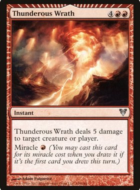 牌客窝 万智牌 雷霆之怒 Thunderous Wrath 银 红