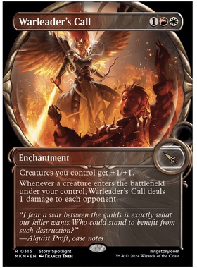 牌客窝 万智牌  战领召令 Warleader's Call 金 多色 闪