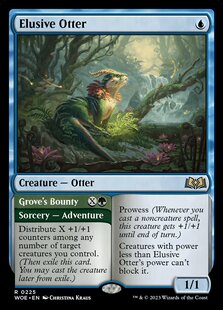 牌客窝 万智牌   匿迹水獭 Elusive Otter 金 蓝色
