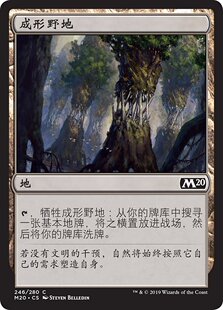 牌客窝 万智牌  成形野地  Evolving Wilds 铁 地