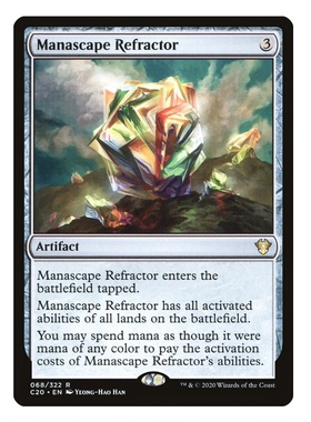 牌客窝 万智牌  魔景折镜  Manascape Refractor 金 神器