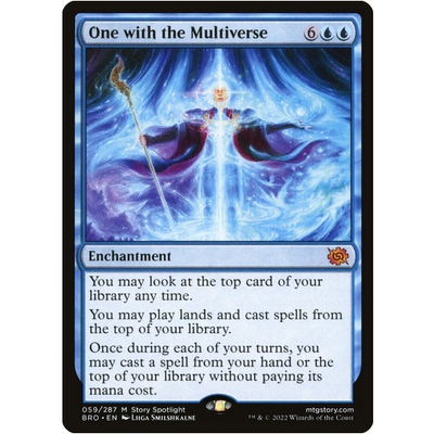 牌客窝 万智牌 多重宇宙加身 One with the Multiverse 秘稀 蓝