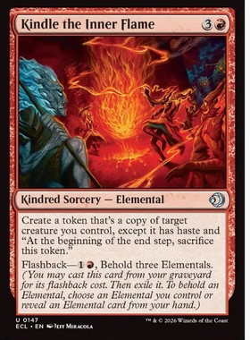 牌客窝 万智牌  点燃炎心 Kindle the Inner Flame 银 红色