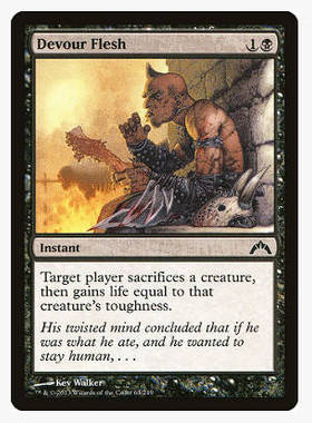 牌客窝 万智牌 吞噬肉身 Devour Flesh 铁 黑