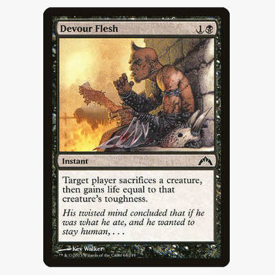 牌客窝 万智牌 吞噬肉身 Devour Flesh 铁 黑