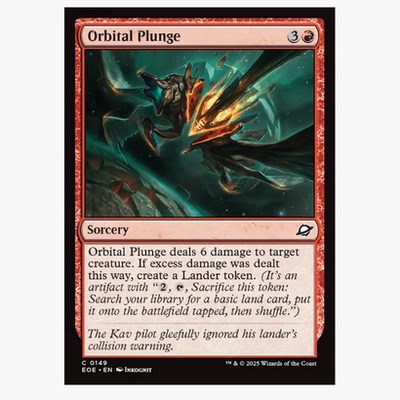 牌客窝 万智牌 轨道急坠 Orbital Plunge 铁 红 闪