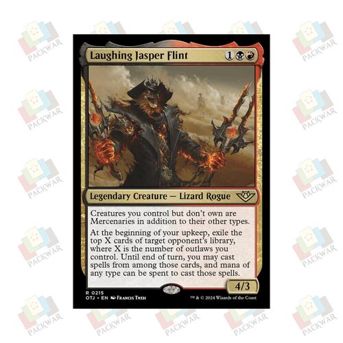 牌客窝 万智牌 笑面客燧火贾斯珀 Laughing Jasper Flint 金 多色