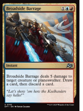 牌客窝 万智牌  舷侧齐射 Broadside Barrage 银 多色