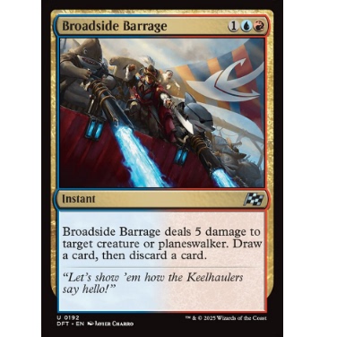 牌客窝 万智牌  舷侧齐射 Broadside Barrage 银 多色