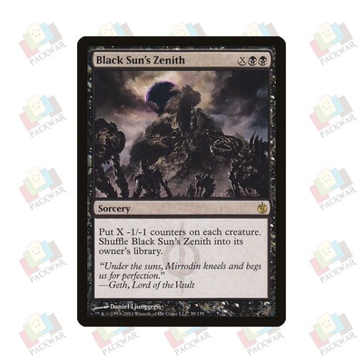 牌客窝 万智牌 黑阳当空 Black Sun's Zenith 金 黑 闪