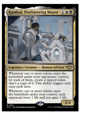 牌客窝 万智牌 牟利镇长坎拔 Kambal, Profiteering Mayor 金 多