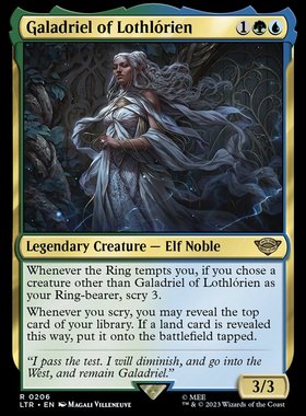 万智牌  洛丝罗瑞恩的加拉德瑞尔 Galadriel of Lothlórien 金多