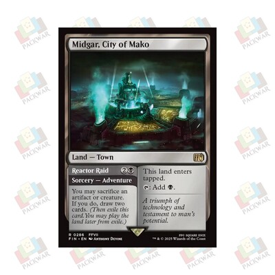 牌客窝 万智牌 魔\晄都市米德加 Midgar, City of Mako  金 地