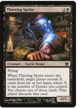 牌客窝 万智牌 行窃仙子 Thieving Sprite 铁 黑