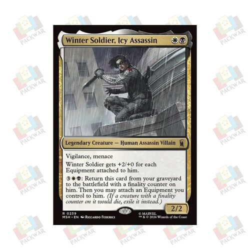 万智牌 冰寒刺客冬日战士 Winter Soldier, Icy Assassin 金 多色