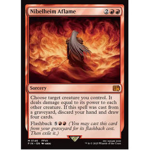 牌客窝 万智牌 焚毁尼布尔海姆 Nibelheim Aflame 秘稀 红色