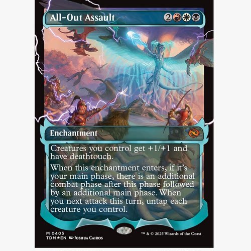 牌客窝 万智牌 全军突袭 All-Out Assault 秘稀 多色 闪