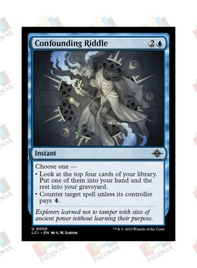 牌客窝 万智牌 致乱谜题 Confounding Riddle 银 蓝 闪
