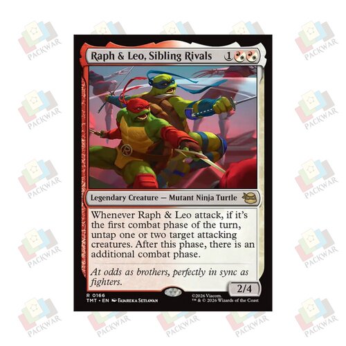 万智牌 相互争胜的拉夫与里奥 Raph & Leo, Sibling Rivals 金 多