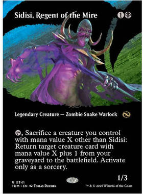 牌客窝 万智牌泥沼摄政谢迪西 Sidisi, Regent of the Mire 金 黑