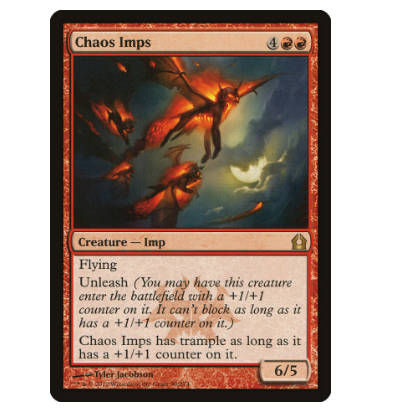 牌客窝 万智牌 混沌小恶魔 Chaos Imps 金 红 闪