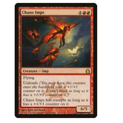 牌客窝 万智牌 混沌小恶魔 Chaos Imps 金 红 闪