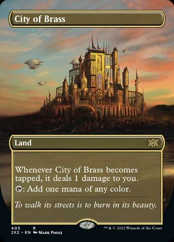 牌客窝  万智牌 黄铜之都 City of Brass  金 地 闪