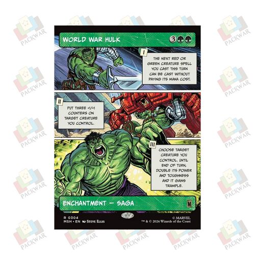 牌客窝 万智牌 浩克世界大战 World War Hulk 金 绿 闪