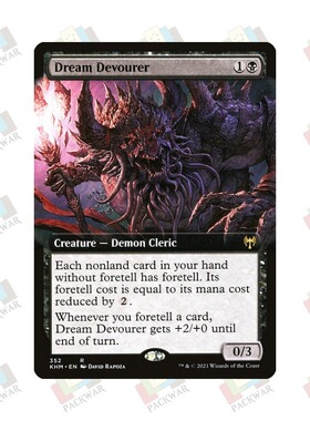 牌客窝 万智牌 吞梦魔 Dream Devourer 金 黑 闪