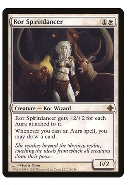 牌客窝 万智牌 寇族魂舞者 Kor Spiritdancer 金 白