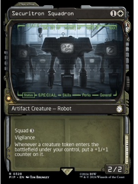 牌客窝 万智牌  机器保安中队  Securitron Squadron  金 白 闪