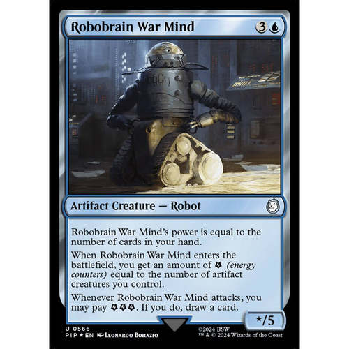 牌客窝 万智牌 机器脑战争心智 Robobrain War Mind 银 蓝