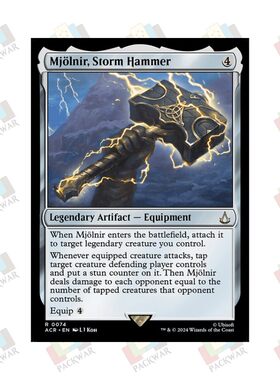 牌客窝万智牌 风暴之锤妙尔尼尔 Mjölnir, Storm Hammer 金 神器