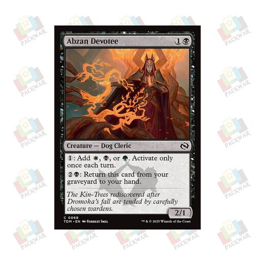 牌客窝 万智牌 阿布赞信徒 Abzan Devotee 铁 黑 闪