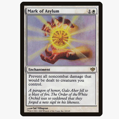 牌客窝 万智牌 避难印记 Mark of Asylum 金 白