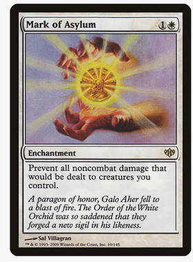 牌客窝 万智牌 避难印记 Mark of Asylum 金 白