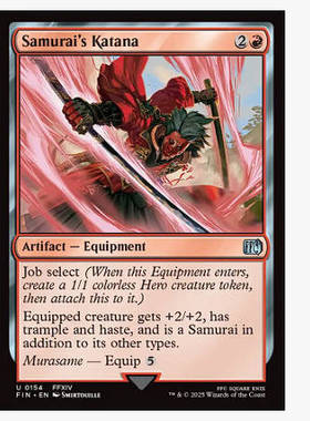 牌客窝 万智牌 武士的武士刀 Samurai's Katana  银 红色