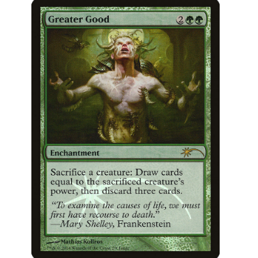 牌客窝 万智牌  牺牲小我 Greater Good  金 绿色