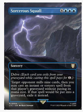 牌客窝 万智牌  Sorcerous Squall 金 蓝