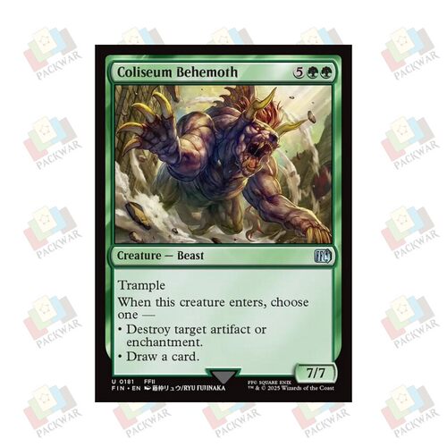 牌客窝 万智牌 斗技场贝希摩斯 Coliseum Behemoth 银 绿